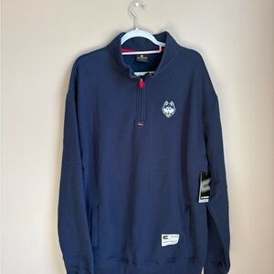 UCONN Men's quarter zip sweatshirt